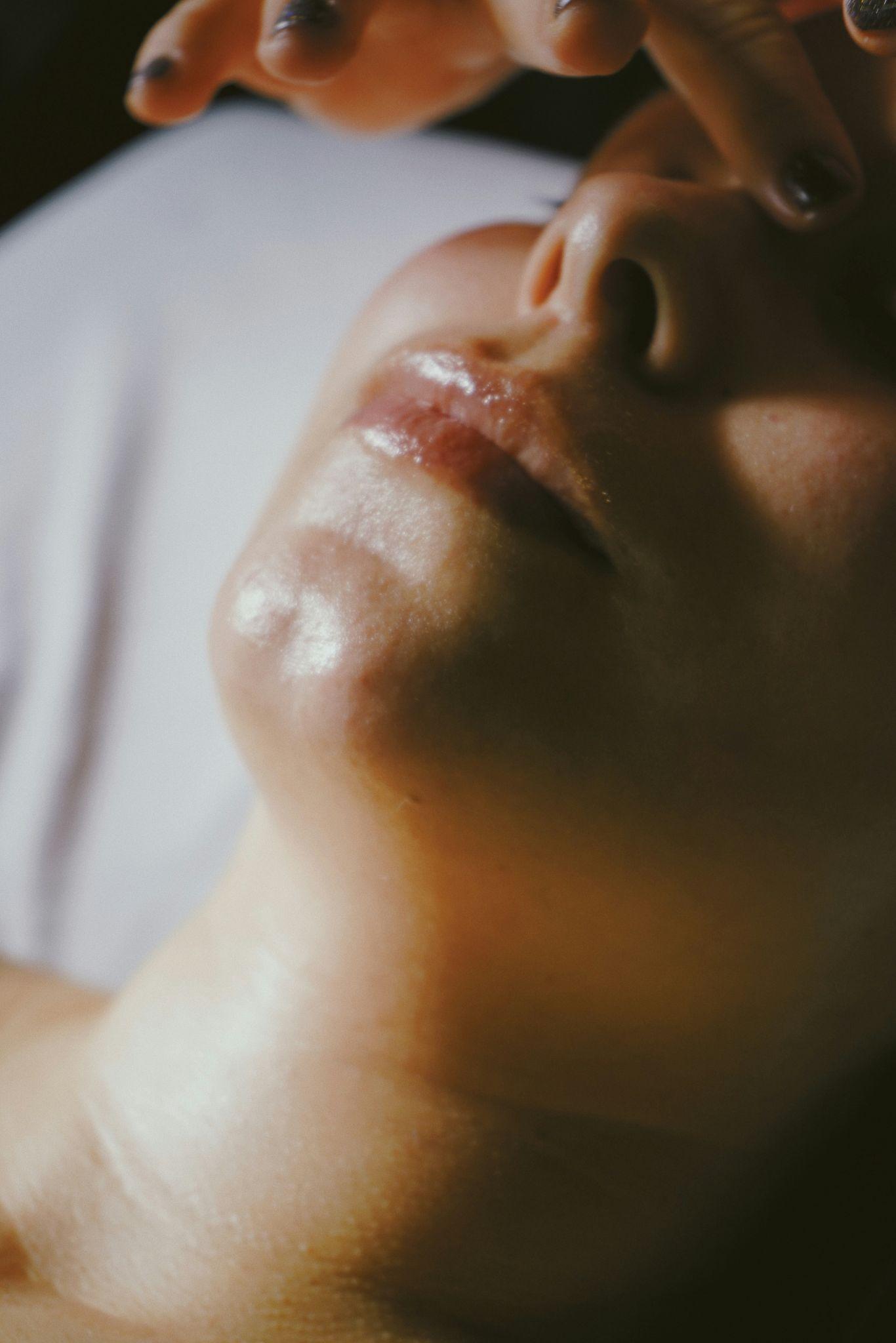 A close-up of glowing skin highlights the benefits of professional facial treatments in Las Vegas.