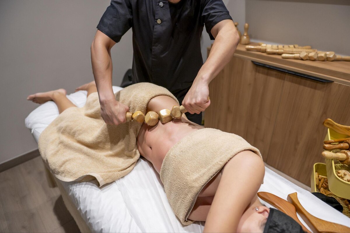 Wooden maderatherapy tools used for wood therapy in Spring Valley body wellness sessions.